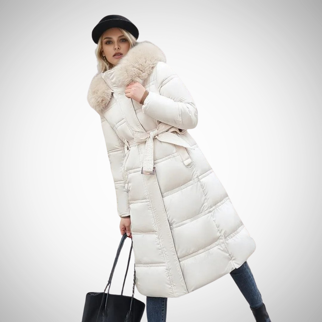 Priscilla Long Faux Fur-Trimmed Puffer Coat for Women