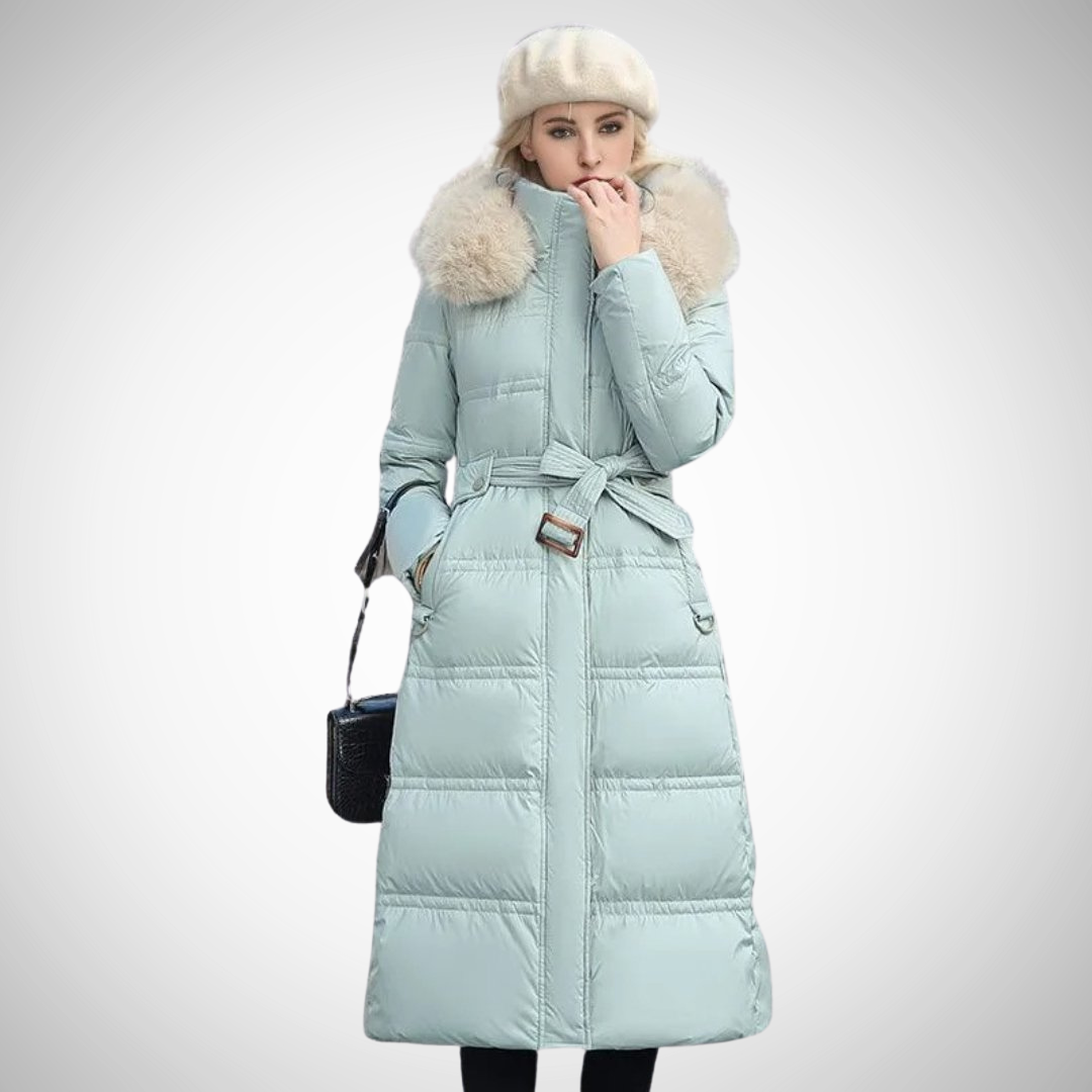 Priscilla Long Faux Fur-Trimmed Puffer Coat for Women