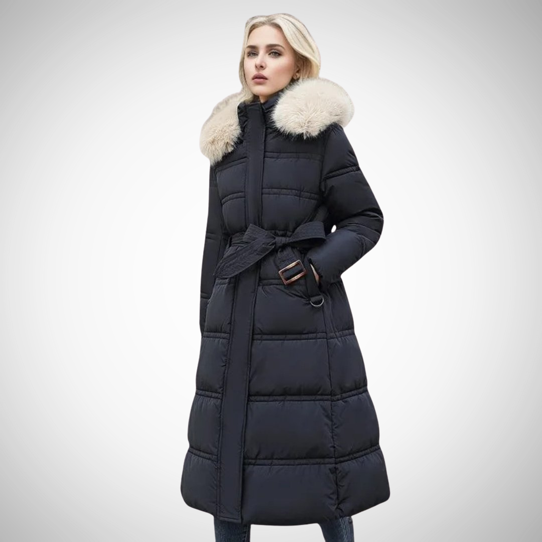 Priscilla Long Faux Fur-Trimmed Puffer Coat for Women