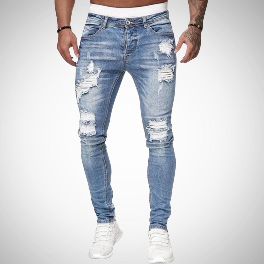 Ulfred Vintage Slim-Fit Jeans for Men