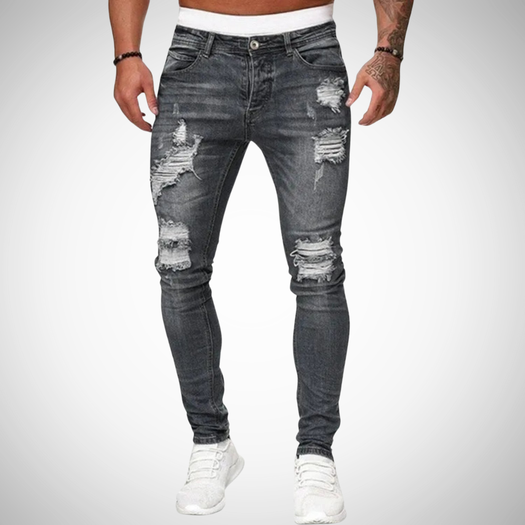 Ulfred Vintage Slim-Fit Jeans for Men