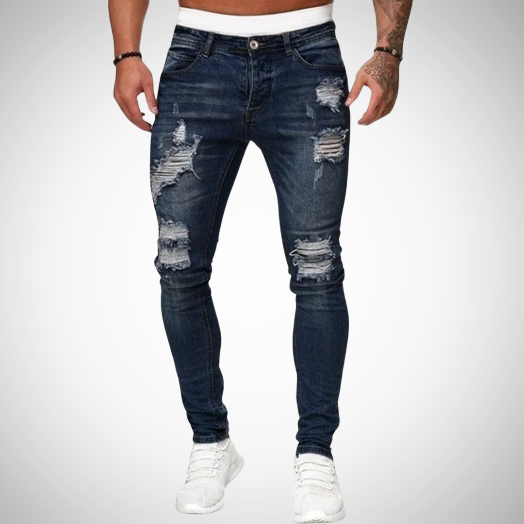 Ulfred Vintage Slim-Fit Jeans for Men