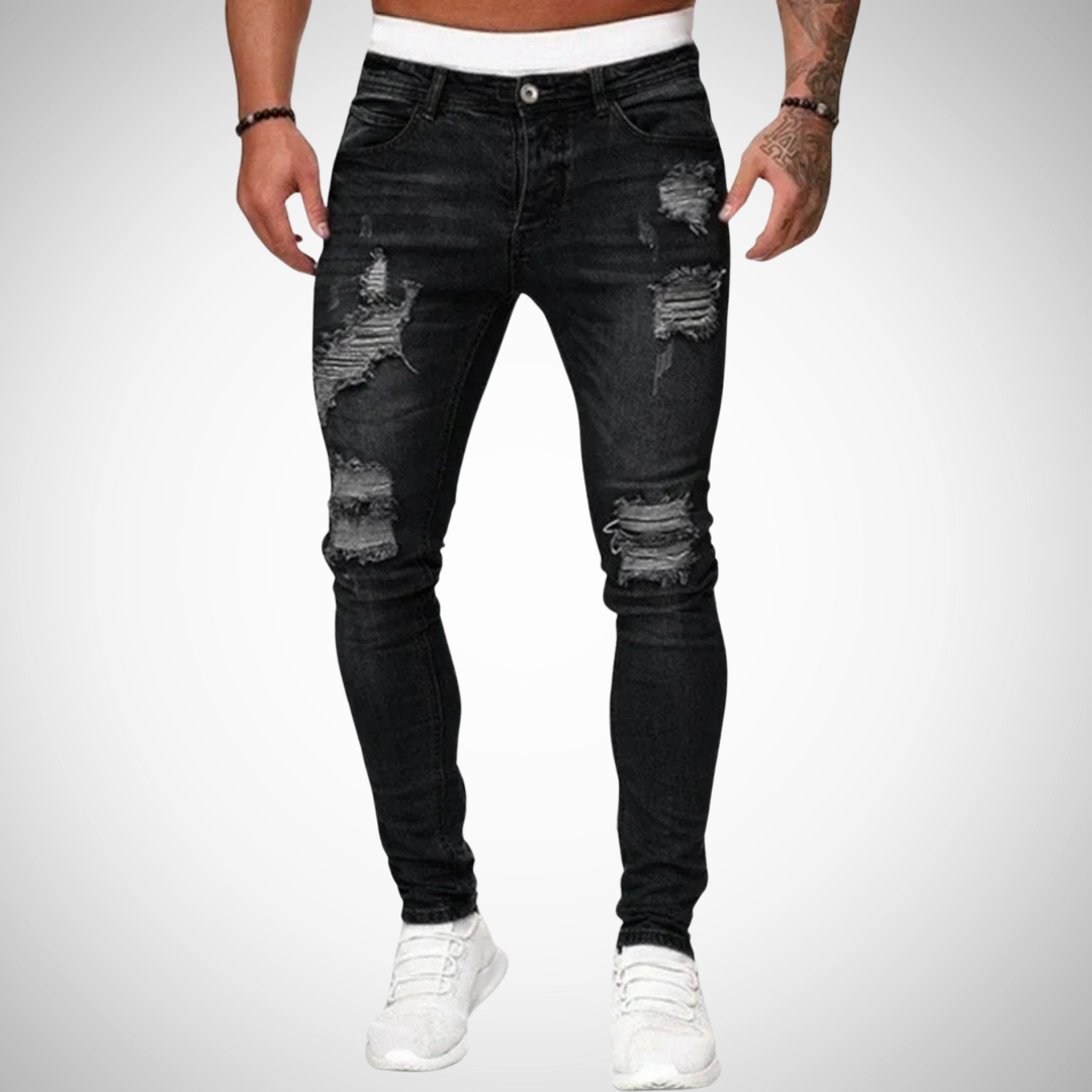 Ulfred Vintage Slim-Fit Jeans for Men
