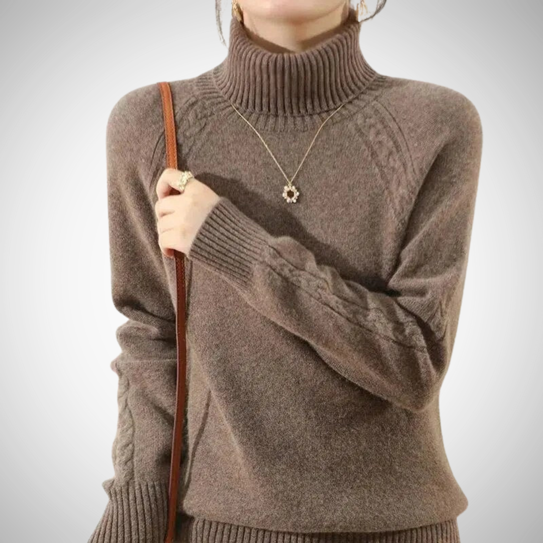 Cheska Warm Turtleneck Sweater for Women