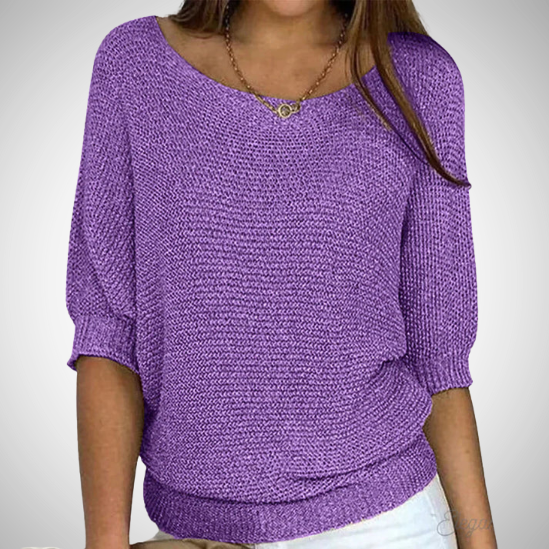 Pull Katerina en maille croisée pour femme