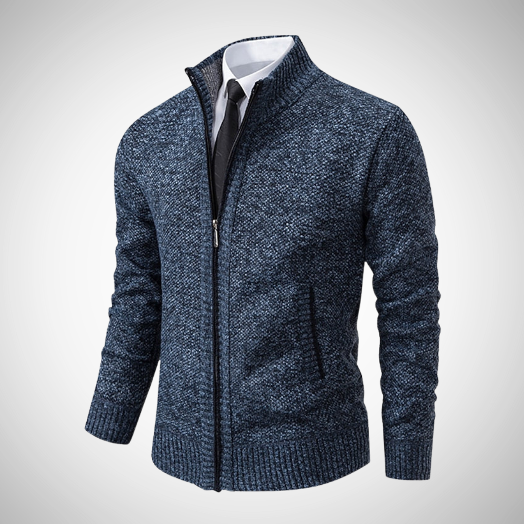 Sebastian Stylish Zipper Knitted Sweater for Men