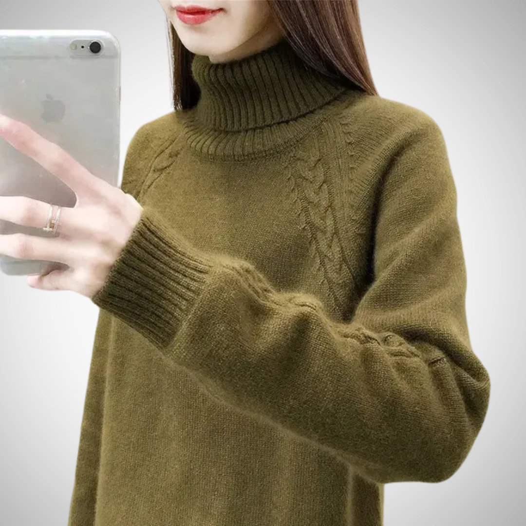 Cheska Warm Turtleneck Sweater for Women