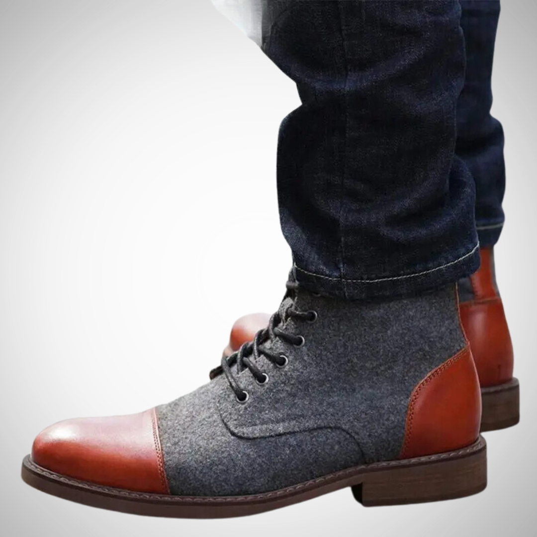 Bottes à lacets classiques en daim Heine pour homme