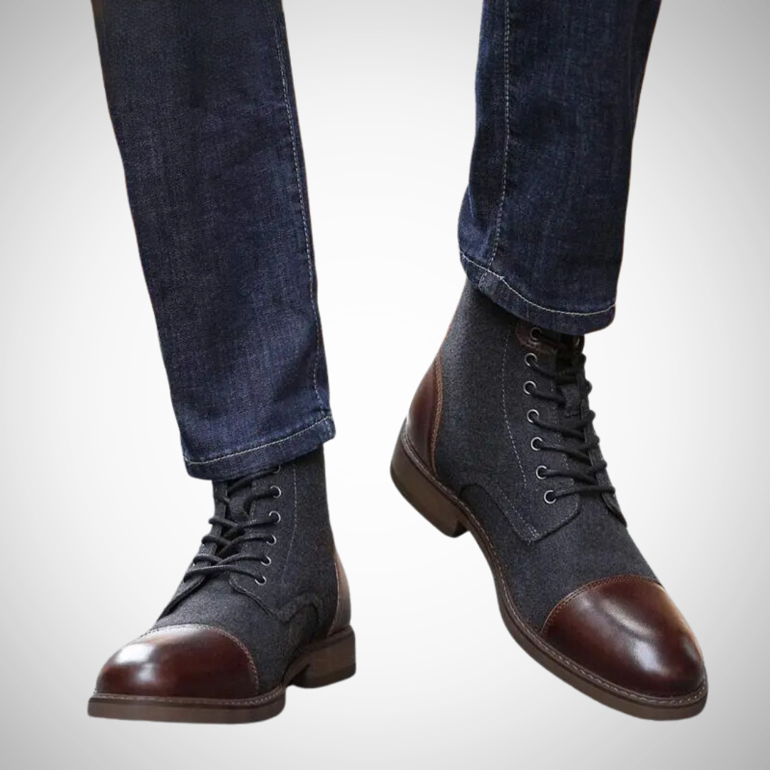 Bottes à lacets classiques en daim Heine pour homme