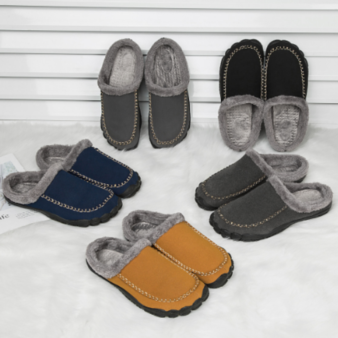LEE Plush Slippers Always Keep Your Feet Warm in Style for Men