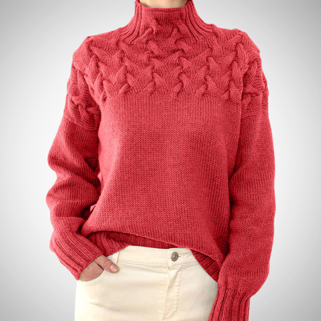 Pull à col roulé en tricot Kelly pour femme