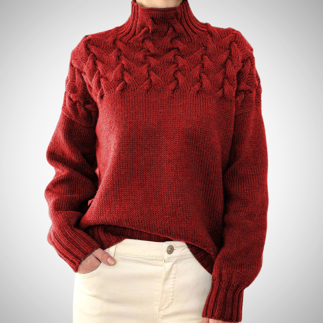Pull à col roulé en tricot Kelly pour femme