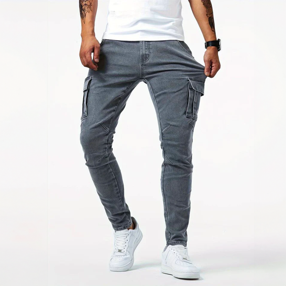 Leon Stretch Cargo Denim for Men