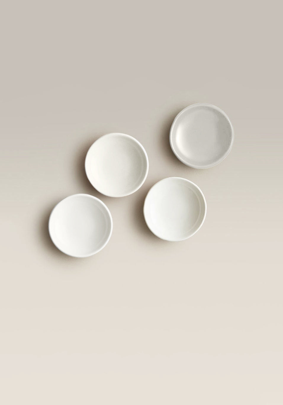 All Day & Night Dishes Stoneware Dip Set, held in hand for scale