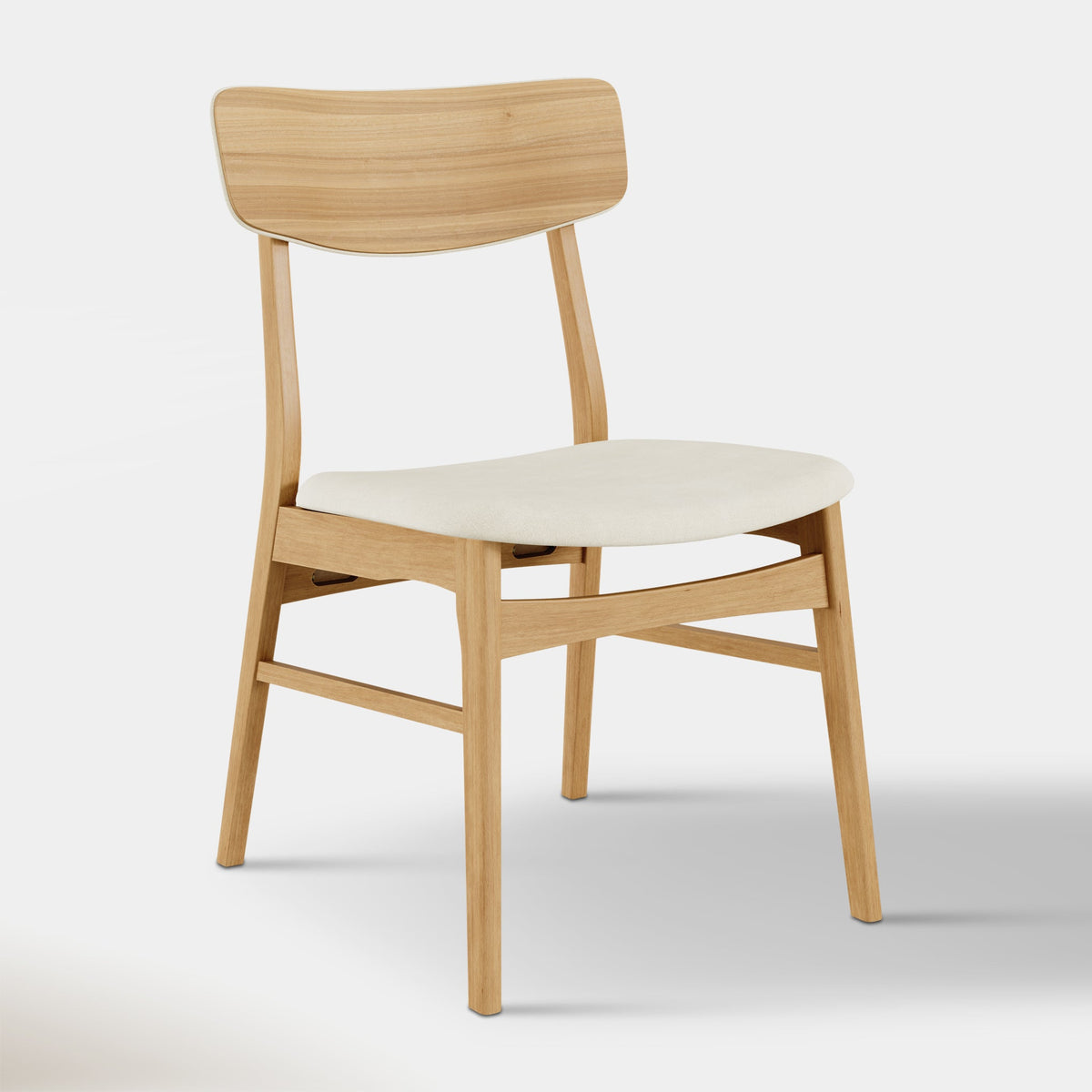 Amara Dining Chair - Beige & Oak