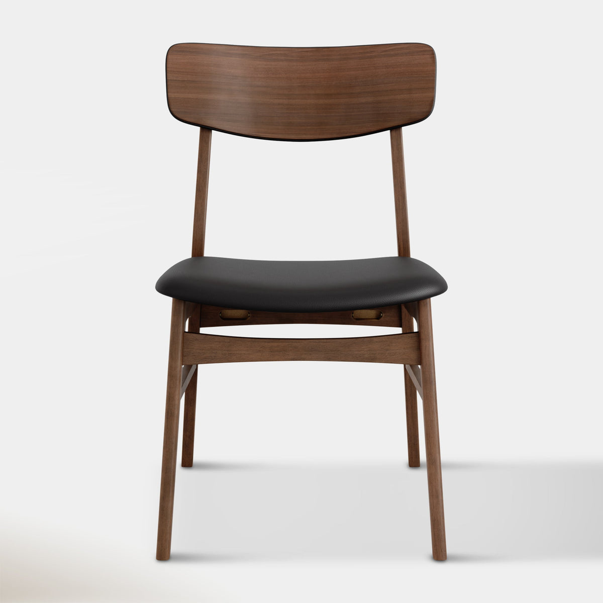 Amara Dining Chair - Black & Walnut