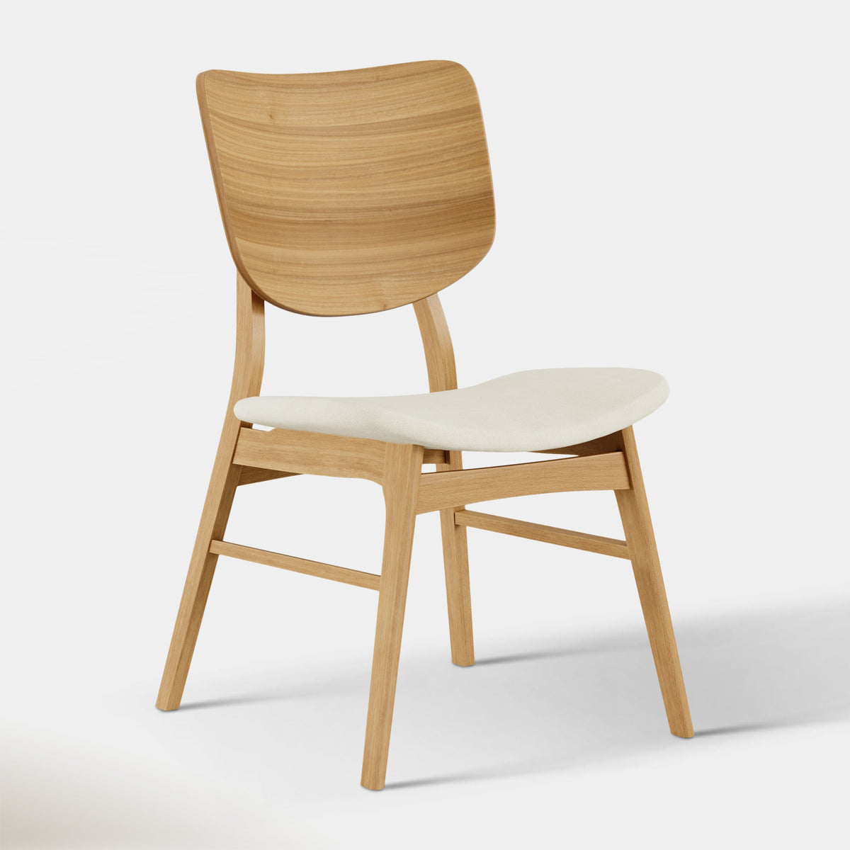 Anders Dining Chair - Beige & Oak