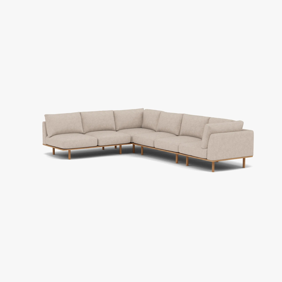 Anika Modular Sofa, ivory beige, seat and cushion detail