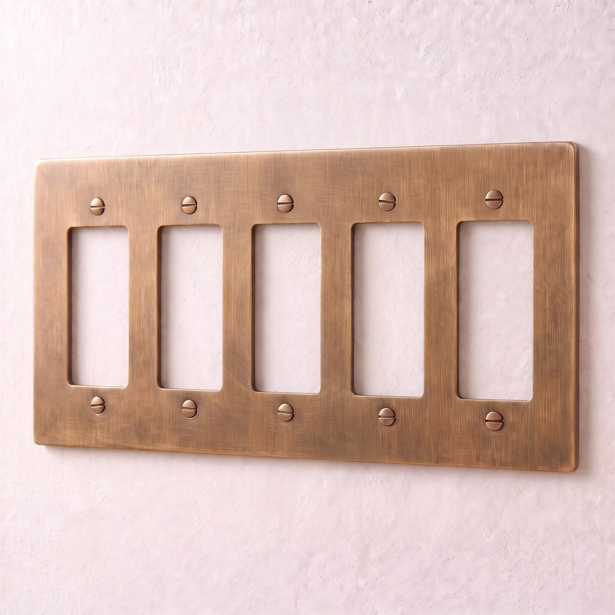 Brass Wall Plate (1-5 Gang)