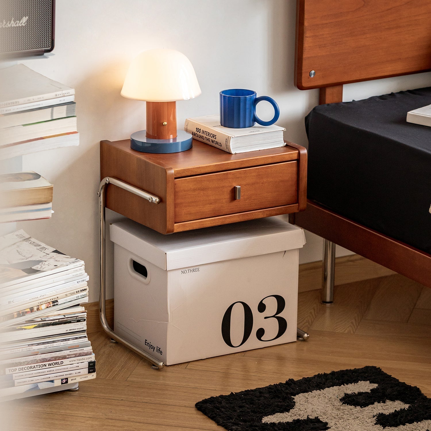 Bauhaus Boxwood Side Table NOBUO