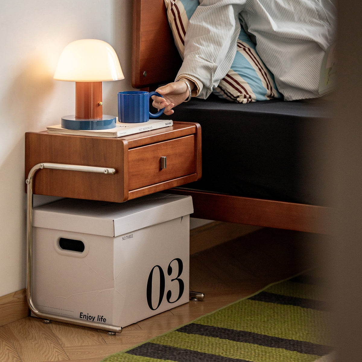 Bauhaus Boxwood Side Table NOBUO