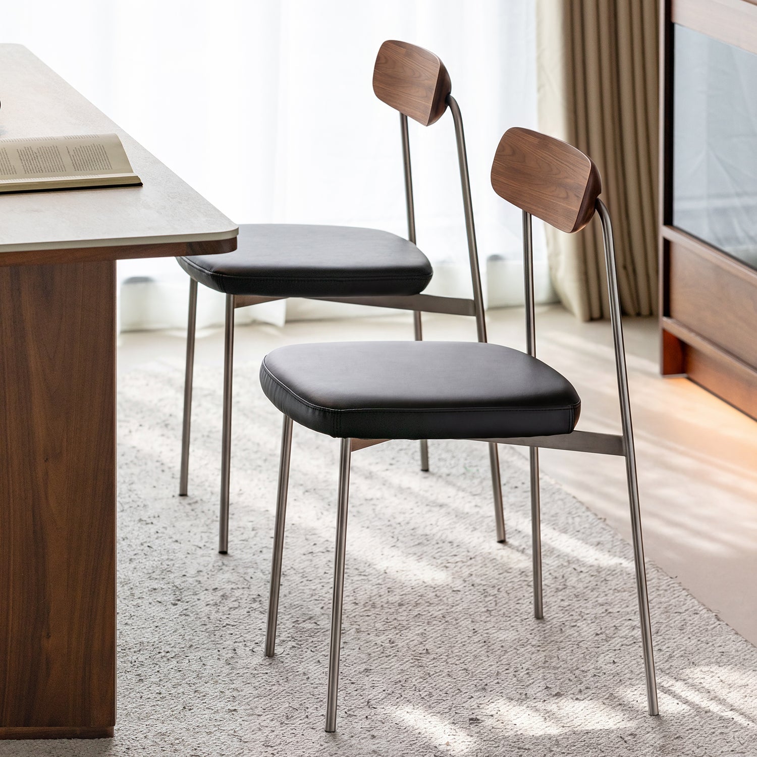 Bauhaus Walnut Wood Dining Chair WIENER