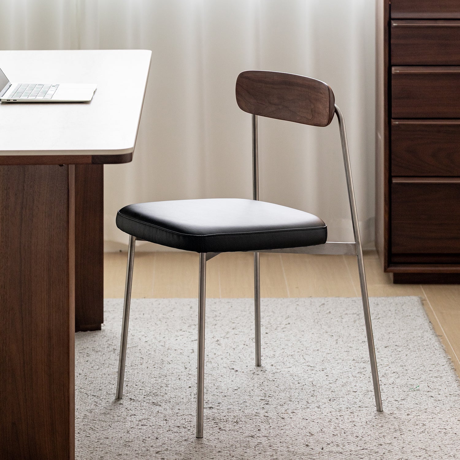 Bauhaus Walnut Wood Dining Chair WIENER