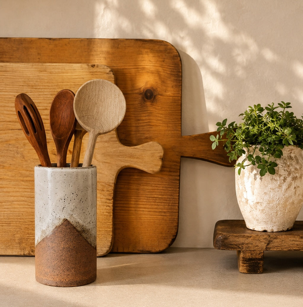 Topanga Ceramic Utensil Crock - Tall