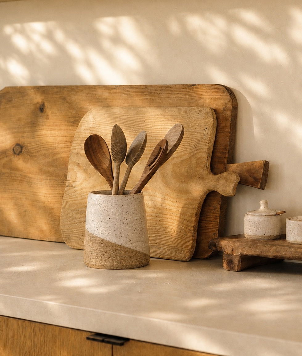 Topanga Ceramic Utensil Crock - Wide