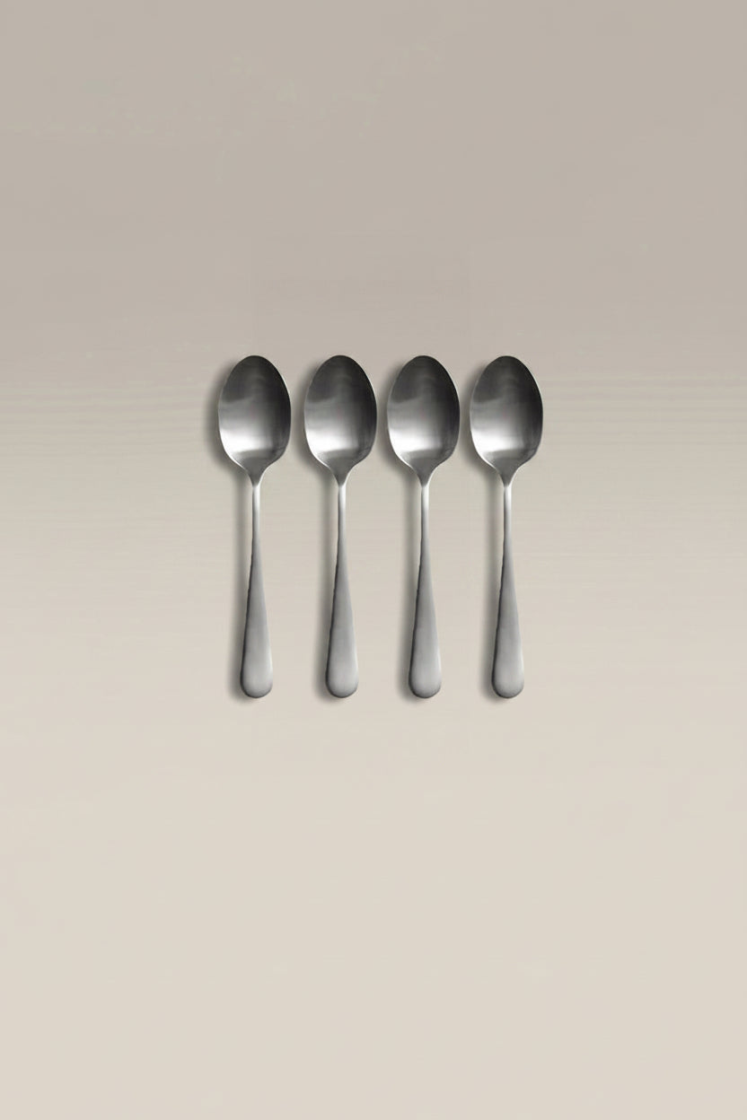 Classic Small Stainless Steel Spoon Set, frame and base detail