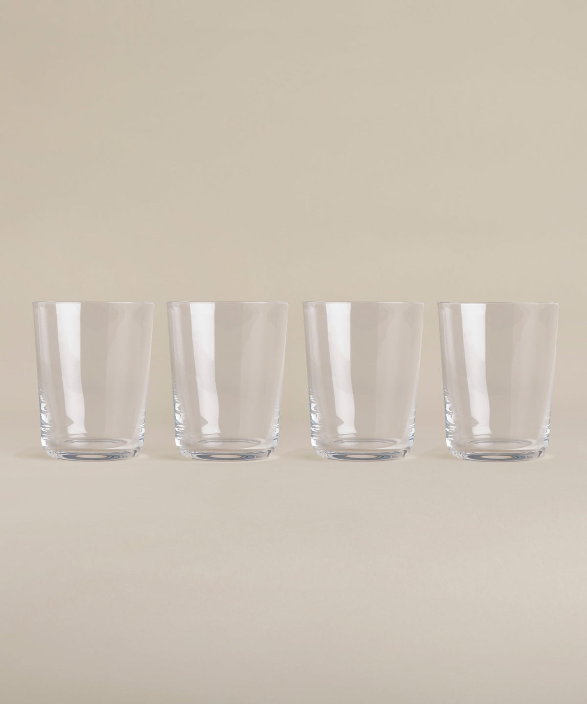 Cove Short Glass Set, full set laid out