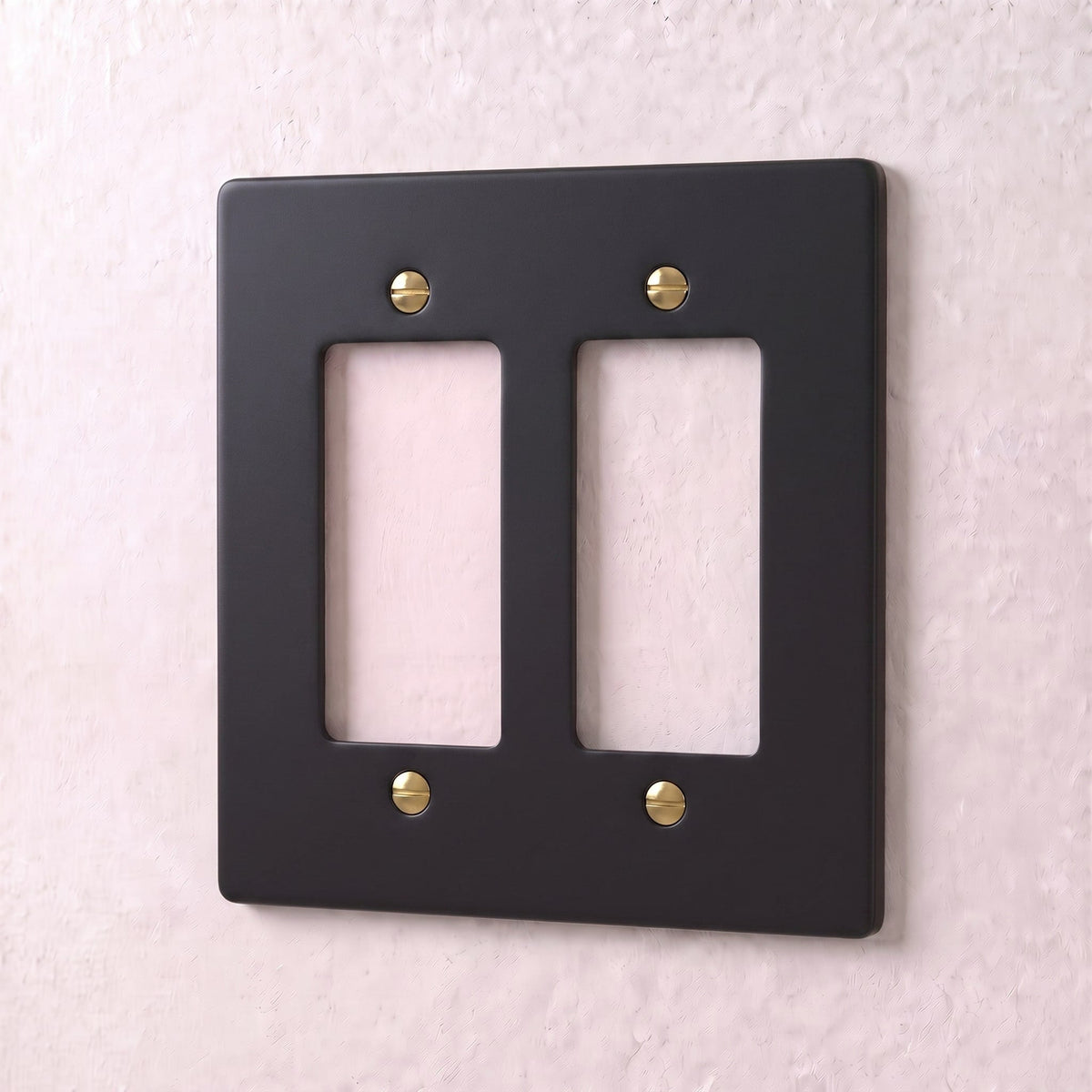 Brass Wall Plate (1-5 Gang)