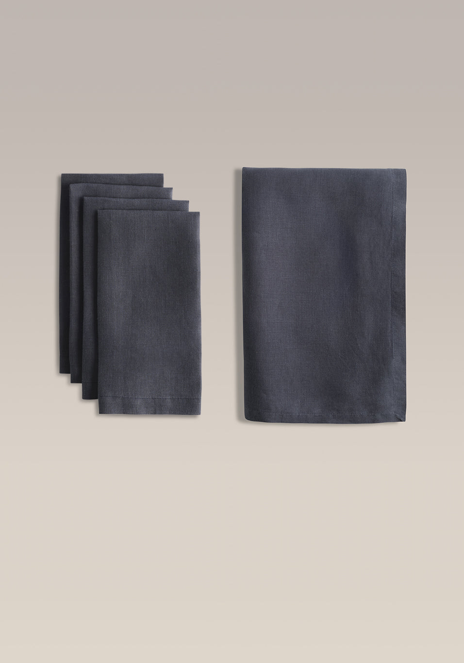Everyday Linen Napkin and Tablecloth Set, second draped and styled view