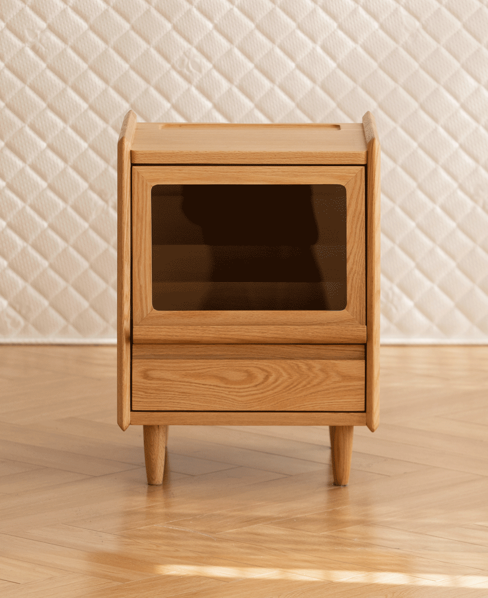 Scandinavian Oak Wood Side Table OXYGEN