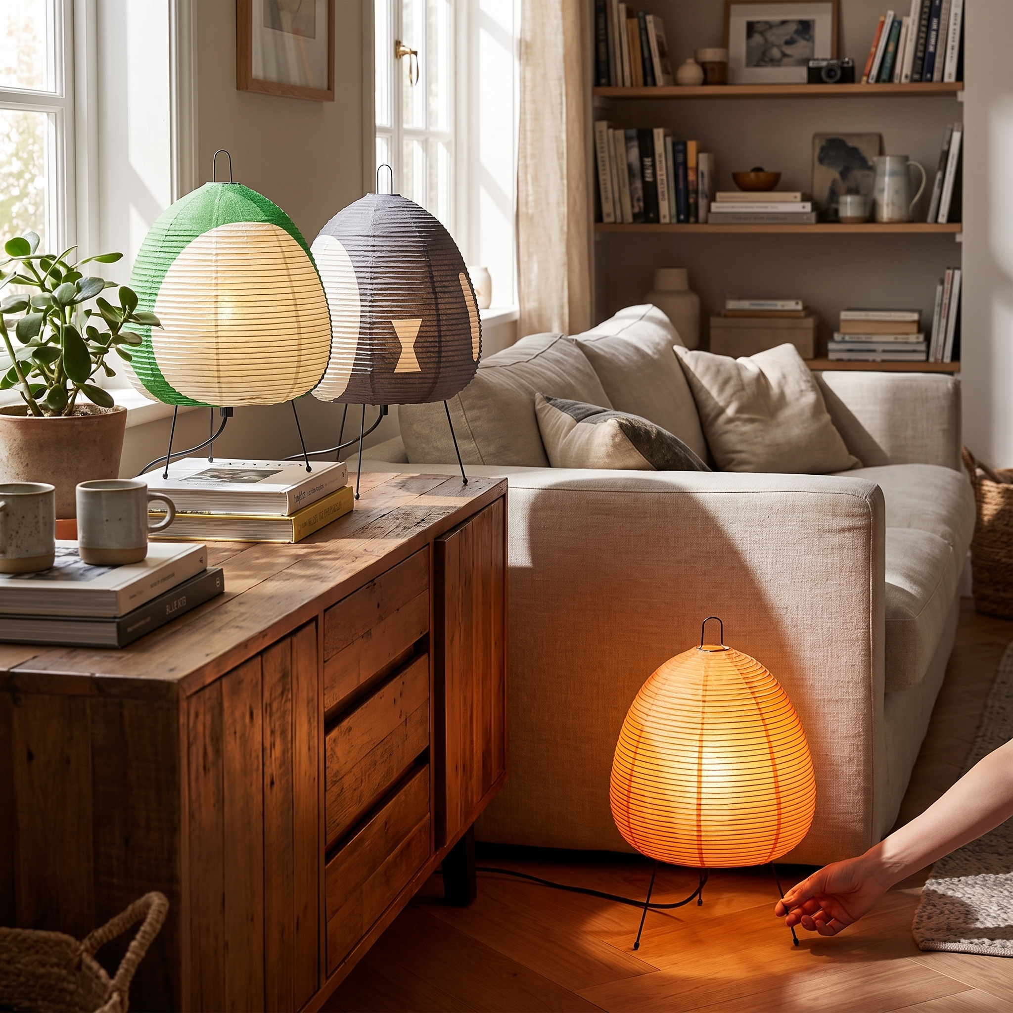 Hikari Wabi Paper Lamp