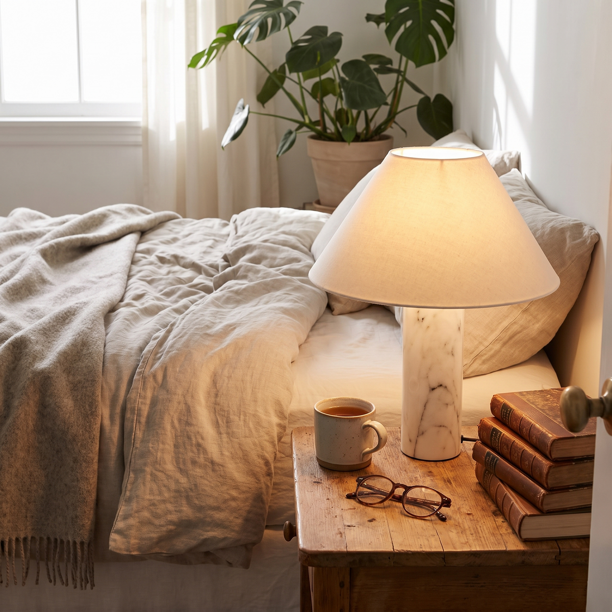 Izza Marble Table Lamp