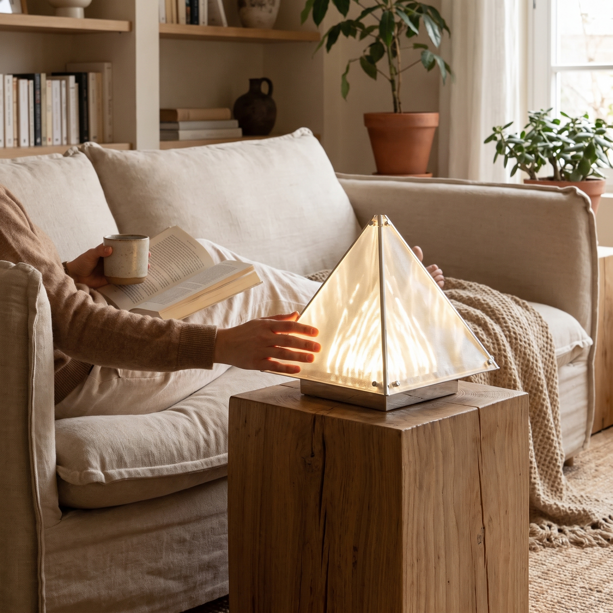 Pyramid Table Lamp