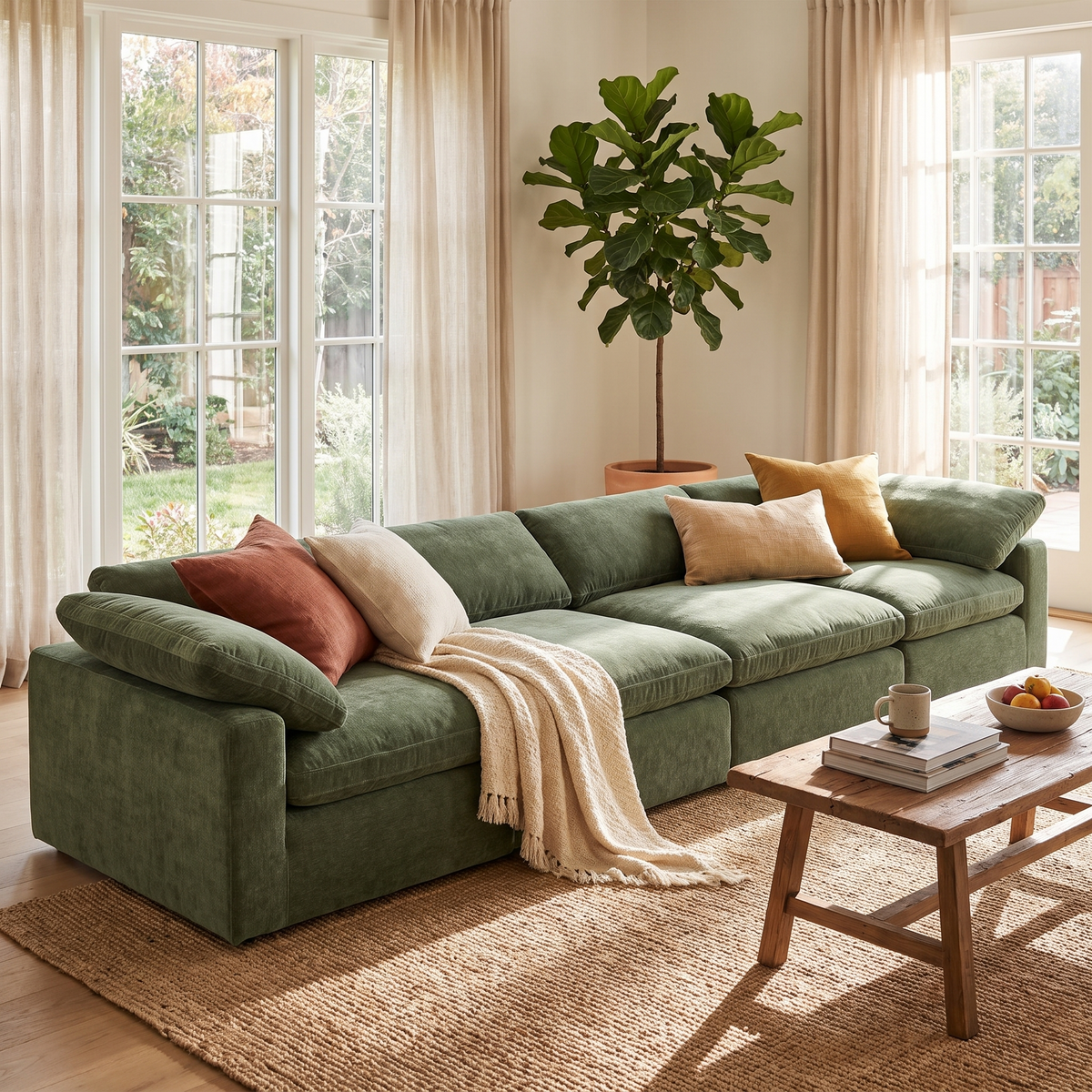 8-Seat Aspen Modular Master Pit-Sectional | Sagano Green