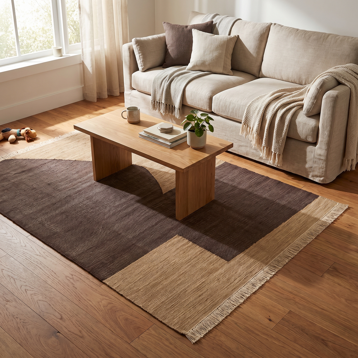 Forene Rug - Tan/Chocolate