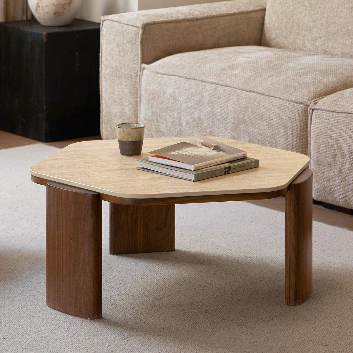 Japandi Sintered Stone Coffee Table Set SILENCE