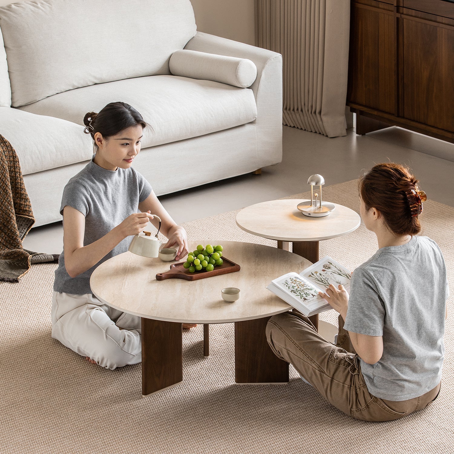 Japandi Sintered Stone Coffee Table Set VALE