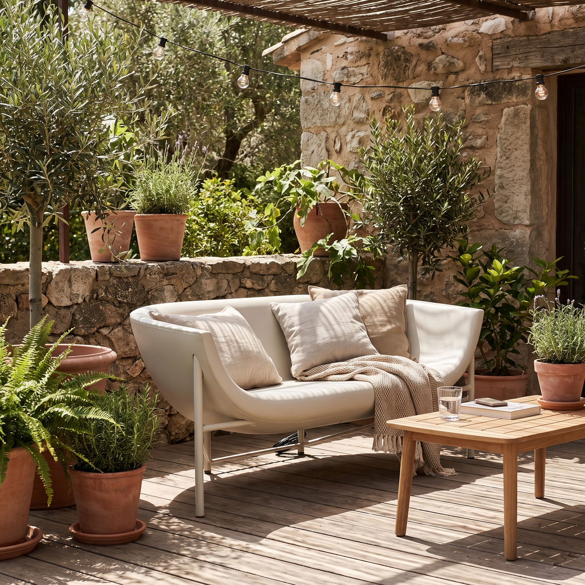 Kosmos Heated Dune Sofa, styled in a real setting