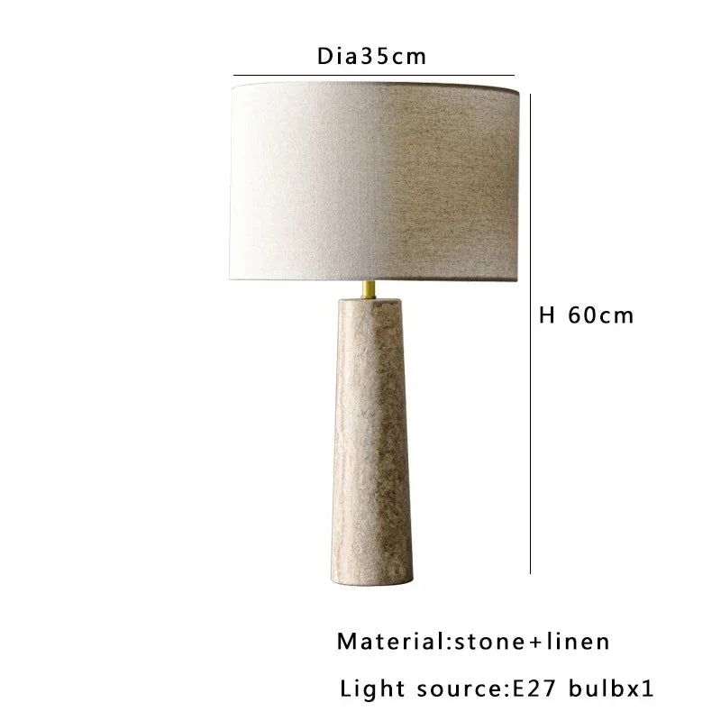 Jeane Cave Stone Table Lamp
