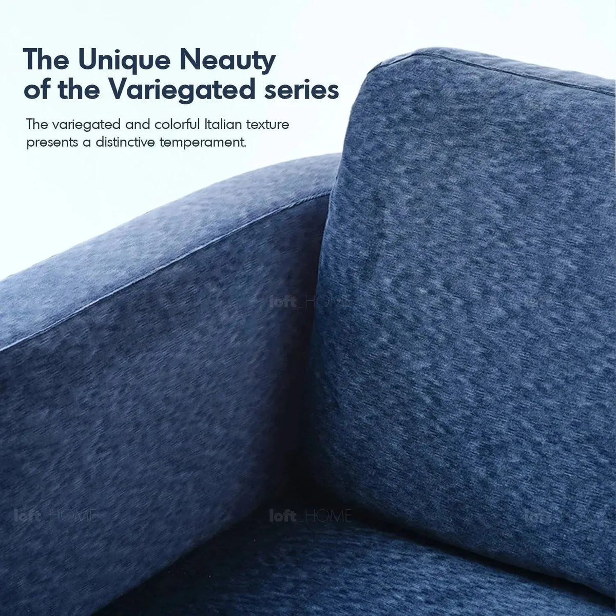Minimalist Fabric 1 Seater Revolving Sofa VARIEGATED