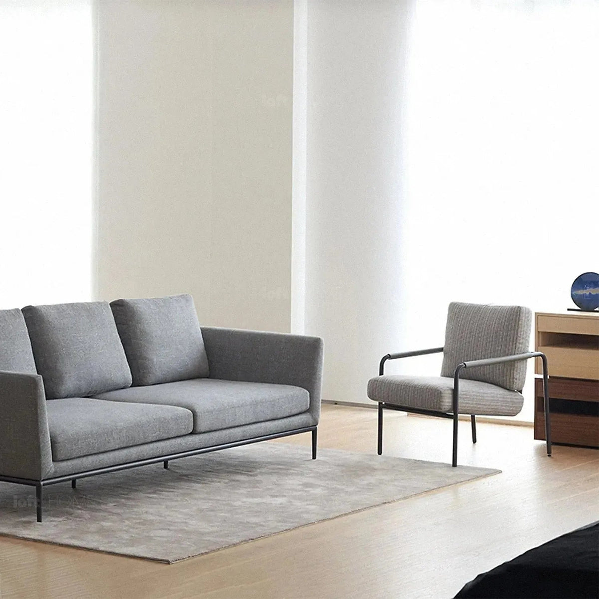 Bauhaus Fabric 1 Seater Sofa VEMB
