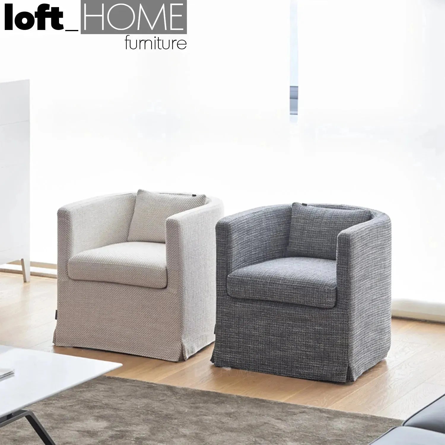 Minimalist Fabric 1 Seater Sofa YAN