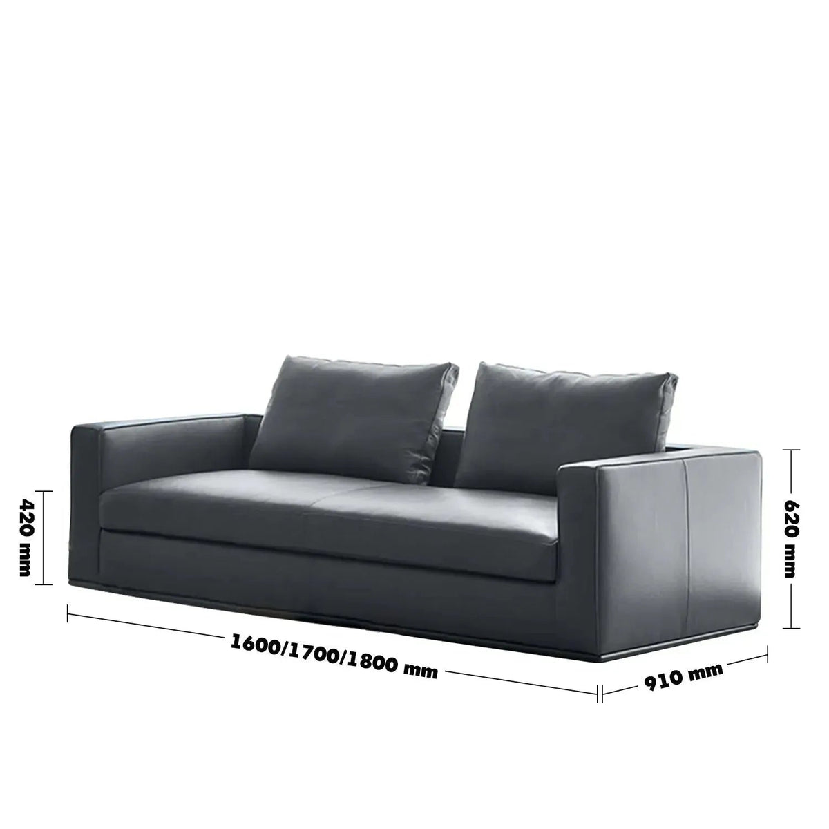 Minimalist Fabric 2 Seater Sofa COMO