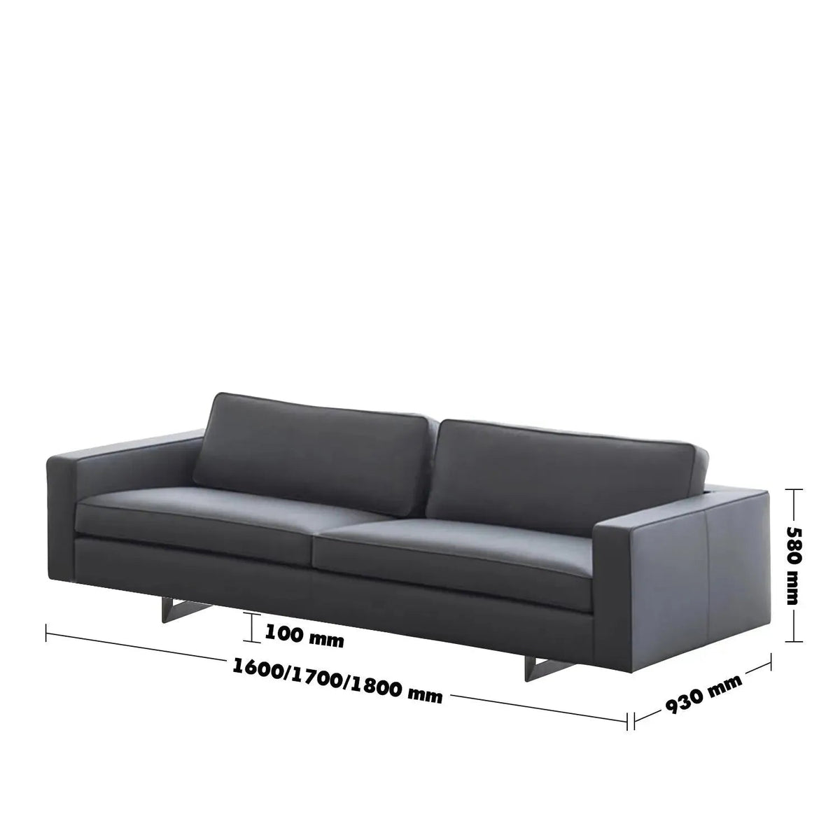 Minimalist Fabric 2 Seater Sofa VEMB