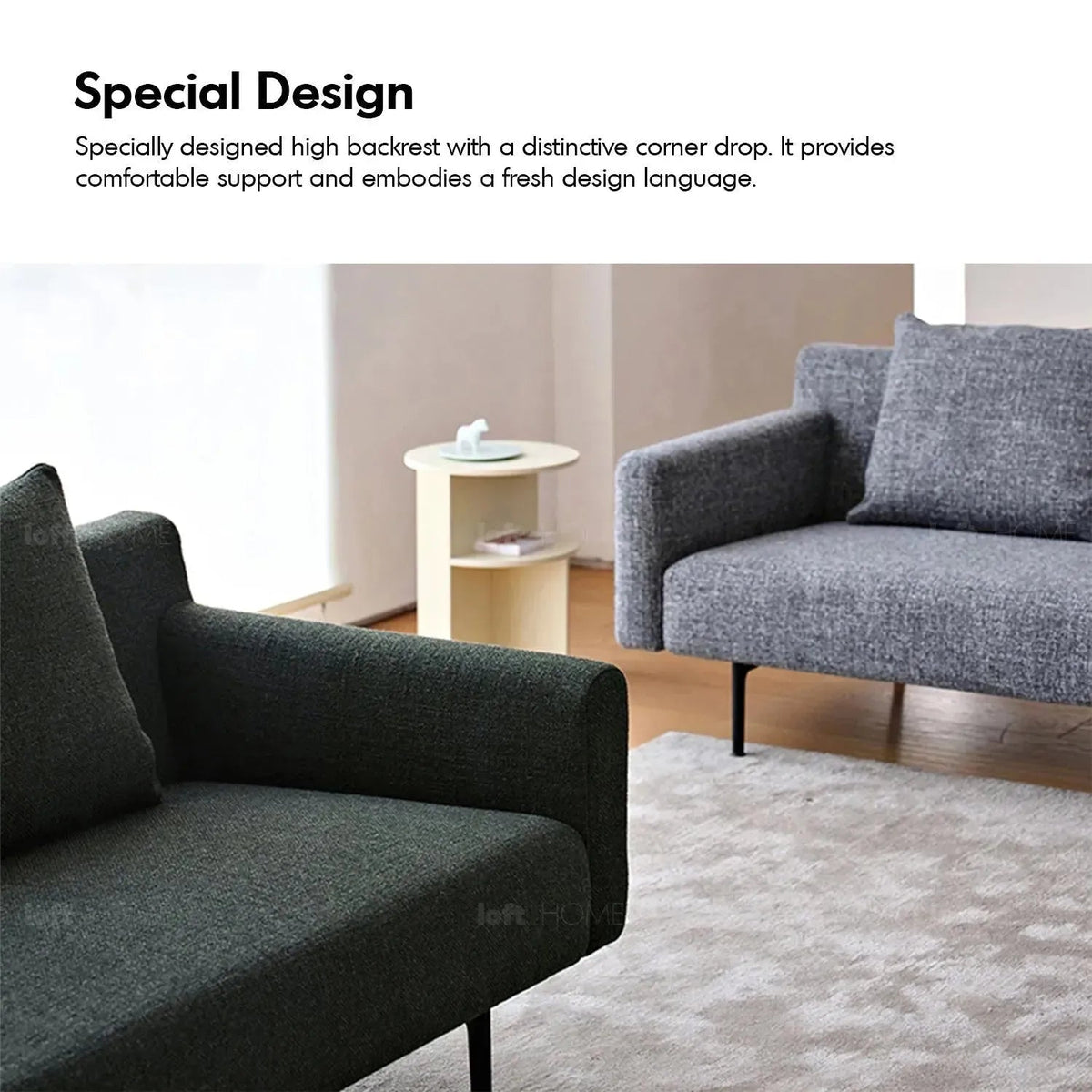 Minimalist Fabric 3 Seater Sofa ANN