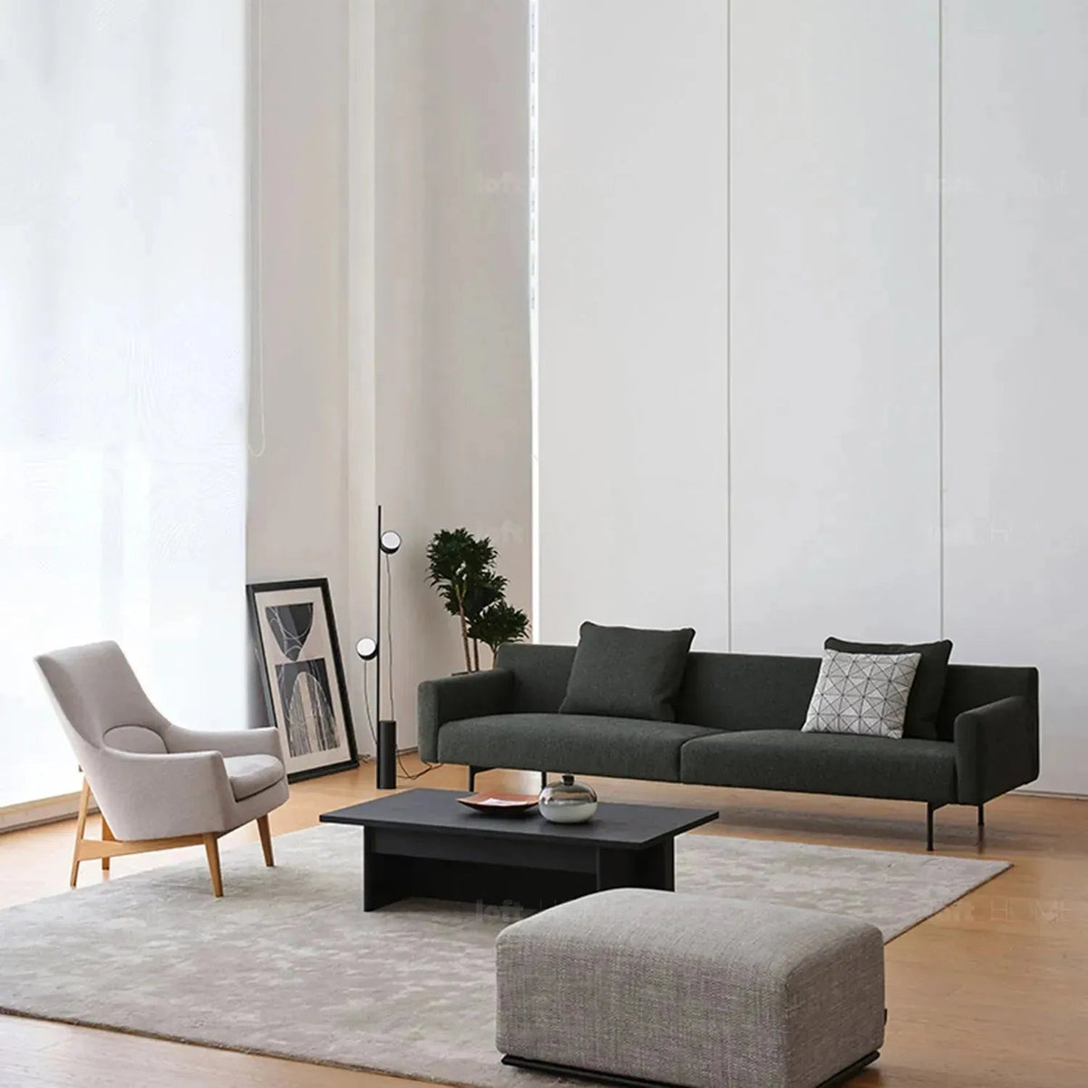 Minimalist Fabric 3 Seater Sofa ANN